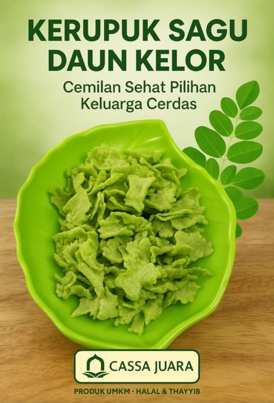Kripik Sagu Aren Daun Kelor